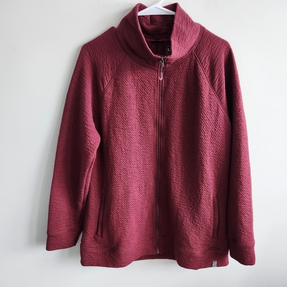 L.L.Bean Cozy Zip-up Lightweight Jacket Zip-up Gorpcore Soft Size Large - Picture 3 of 15